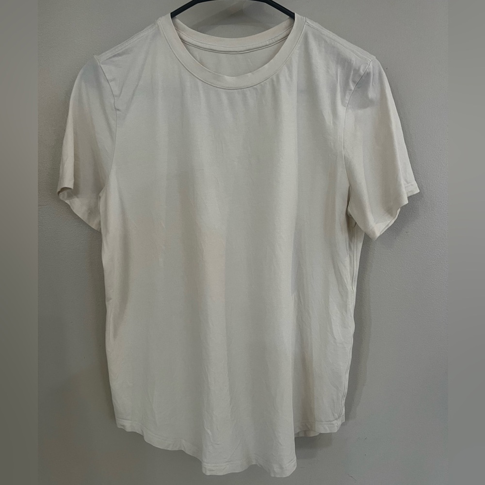 Lululemon Love Curved-Hem Crewneck T-Shirt Light Ivory